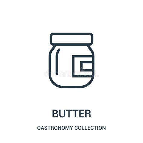 Butter Icon Vector From Gastronomy Collection Collection Thin Line