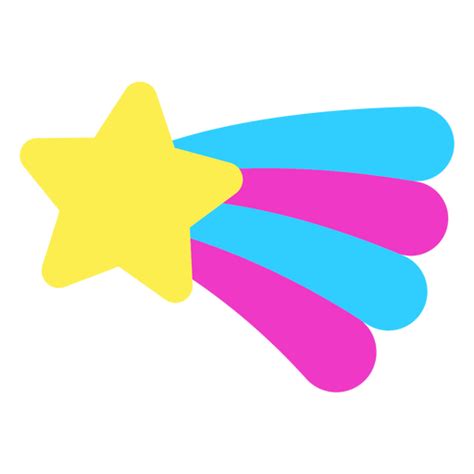 Multicolored Shooting Star Png And Svg Design For T Shirts