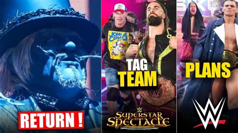 Uncle Howdy WWE RETURN John Cena Seth Rollins TAG TEAM Match