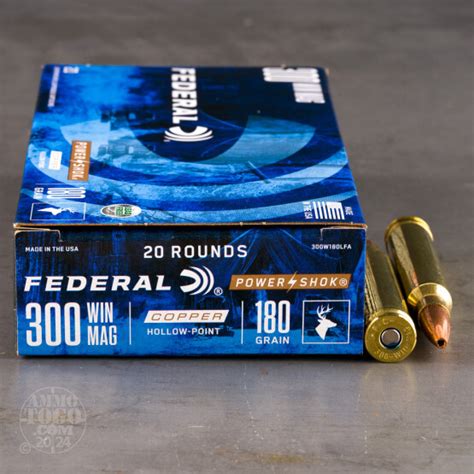 300 Winchester Magnum Ammunition For Sale Federal 180 Grain Lead Free