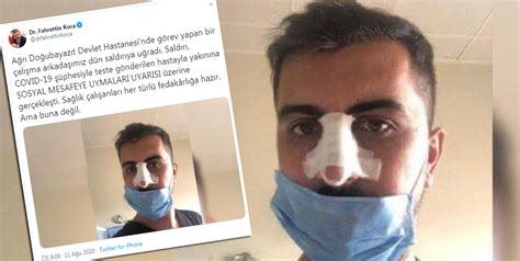 Bakan Koca dan sosyal mesafe uyarısı nedeniyle sağlık çalışanının