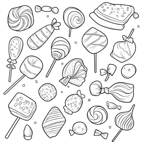 Coloriage Bonbon Pdf Un Monde De Douceurs Colorier