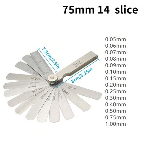 Different Sizes Of Stainless Steel Plug Gauges Blades Feeler Gauge