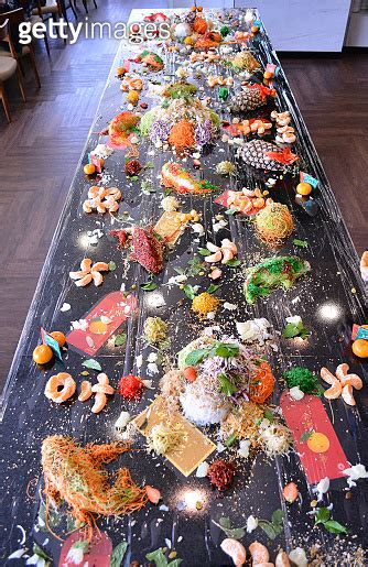 Buffet Party Catering With Lo Hei Yu Sheng Asian And Western Cuisine