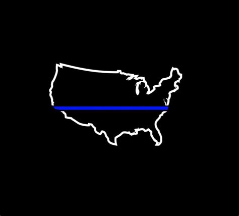 Blue Lives Matter Sticker Thin Blue Line Police Lives Decal Custom