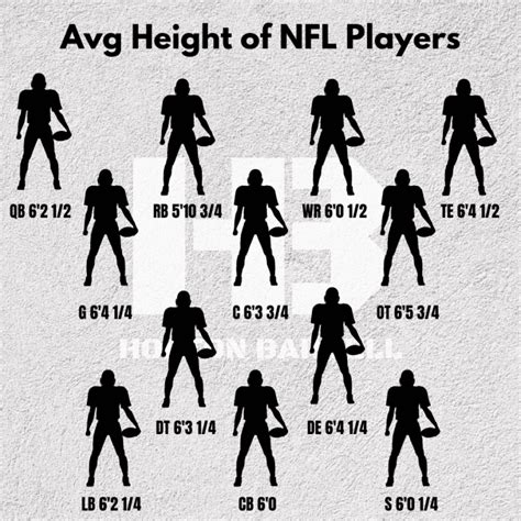 Average Height And Weight Of Nfl Players By Position 2023 Horton Barbell