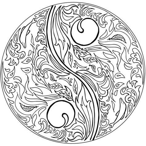 Yin And Yang Coloring Pages