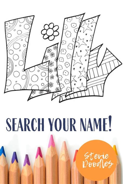 Search Your Name — Stevie Doodles In 2020 Free Printable Coloring