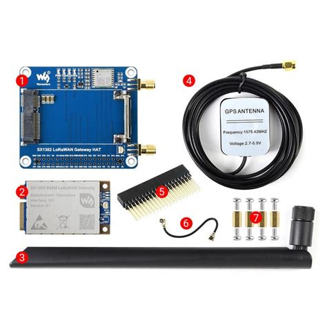 SX1302 LoRaWAN Gateway HAT Expansion Board With LoRaWAN And GNSS