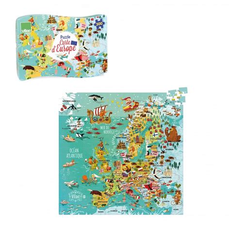 Puzzle carte d Europe 300 pièces Vilac La Ruche des Passions