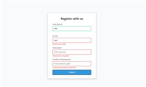 Html Form Validation With Javascript Free Source Code Projects Images