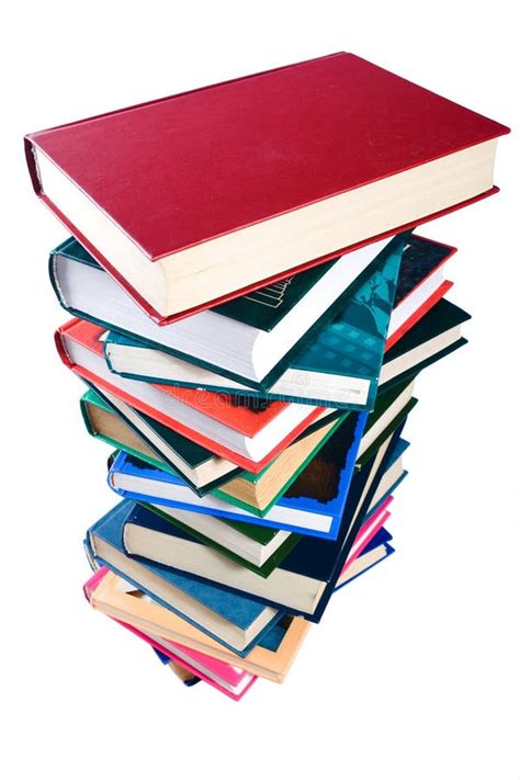 Stack Of School Textbooks College Study Books Stock Photo Image Of