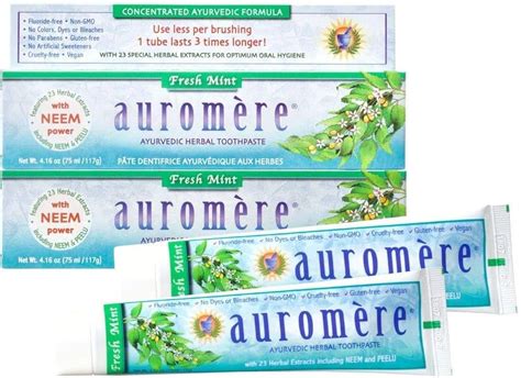 Amazon.com : Auromere Freshmint Herbal Toothpaste, 4.16 Oz : Toothpaste ...
