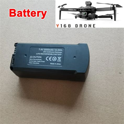 V168 GPS Drone Battery Spare Part 7 4v 3000mAh Battery Part Replacement