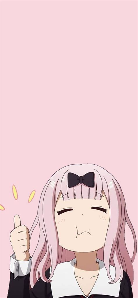 Chika Fujiwara Anime Kaguya Sama El Amor Es La Guerra Rosa Rosado