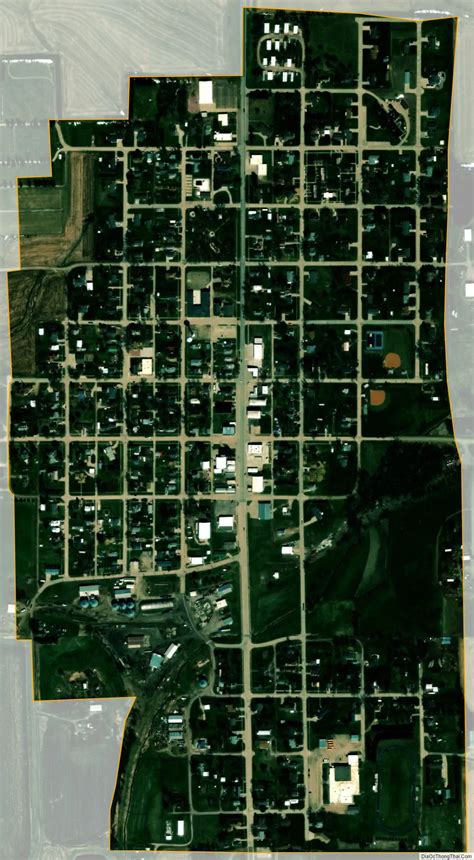 Map of Emerson village, Nebraska