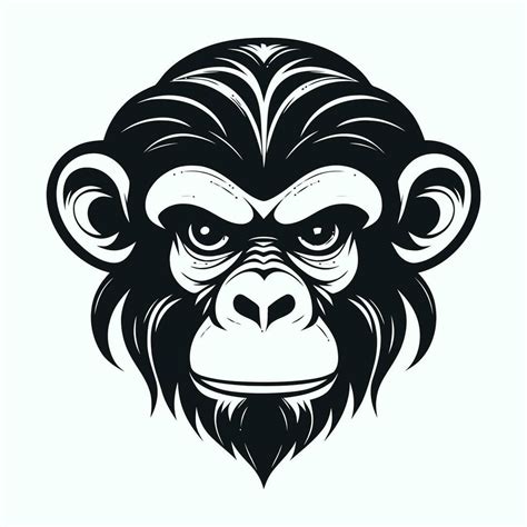 monkey vector logo simple realistic nature primate africa gorilla ...