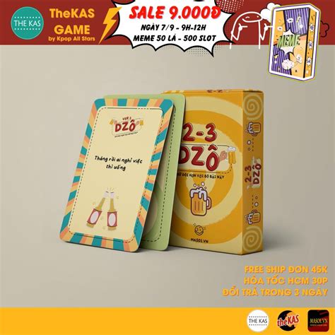 Bộ Bài Drinking Game 2–3 Dzô Trò Chơi Nhậu Vui Nhộn Tụ Họp Bạn Bè THE ...