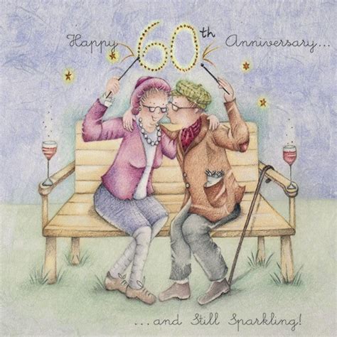 Diamond Wedding Anniversary Card - Happy 60th Anniversary...And Still ...