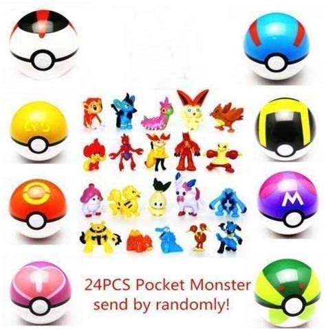 Kangm Cm Poke Ball Collectible Pokeball Pcs Mini Poke Action