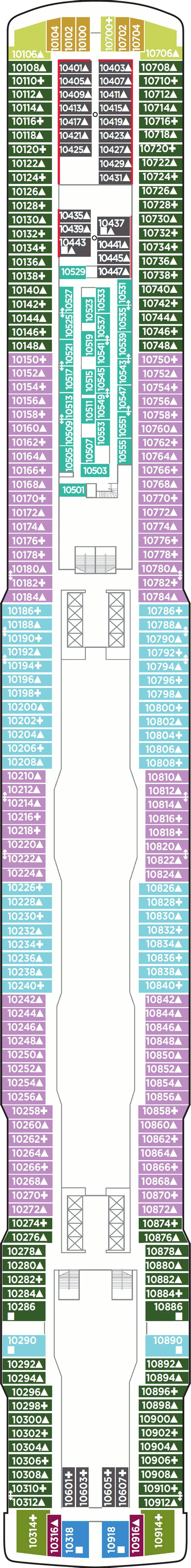 Norwegian Escape Deck Plans