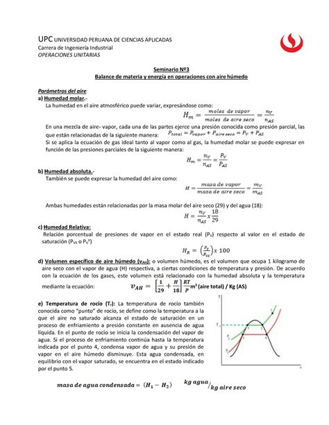 Seminario 3 Aire húmedo 2021 1 CIENCIA Y MATE UPC UNIVERSIDAD