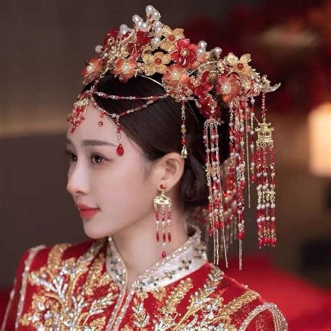 Chinese Bridal Hair Accessories By Hanfu Story Traditional Etsy