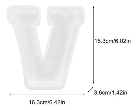 Molde Alfabeto Resina Epoxi Letra Inglesa Grande Silico Ccv3 Cuotas