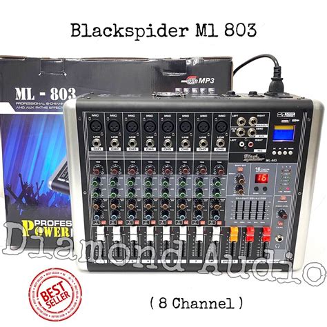 Jual Mixer Audio Blackspider Ml Bluetooth Usb Original Mixing