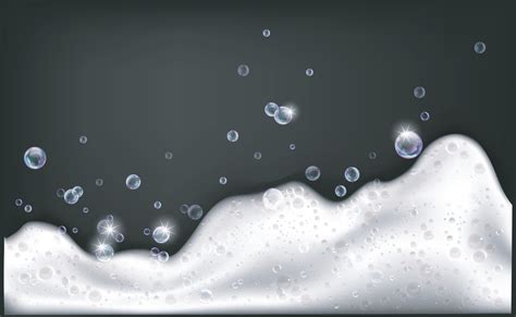 Bath Foam Or Soap Suds Realistic 2209308 Vector Art At Vecteezy