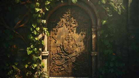 Premium Photo A Photo Of A Vintage Door With Ornate Metalwork