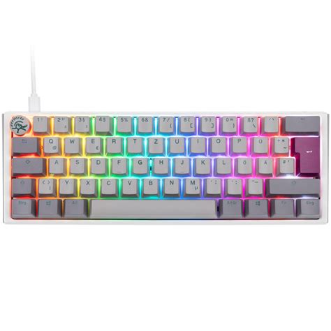 Ducky One 3 Mist Grey Mini Gaming Tastatur RGB LED MX Blue CASEKING De