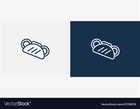 Pita bread icon outline pita bread icon from Vector Image