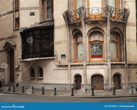 Brussels Building In Art Nouveau Style Stock Image Image Of