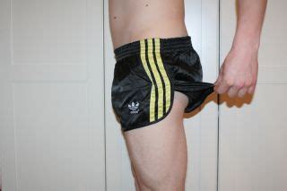 Adidas True Vintage Glanz Sprinter Er Shorts S Gr M Nylon Blau On