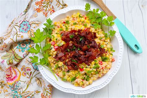 Creamy Confetti Corn Side Dish Recipe Urban Bliss Life