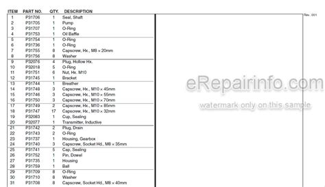 Jlg Lull 644b 6k 844c 8k 1044c 10k Illustrated Parts Manual Telehandler