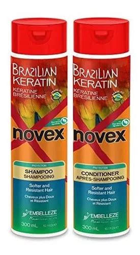 Novex Brazilian Keratin Shampoo And Conditioner Set Infused Cuotas Sin Interés