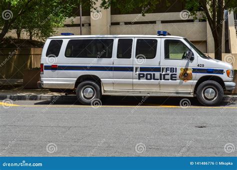 Washington Dc Fbi Federal Bureau Of Investigation Police Van Parked