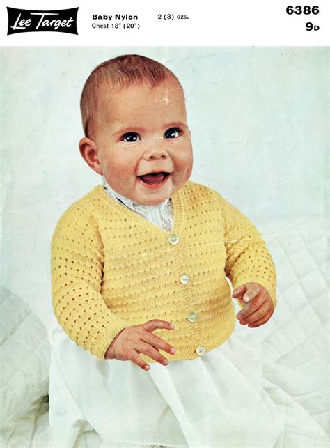 Pdf Vintage Baby Knitting Pattern S Lee Target Matinee