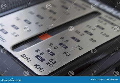 The tuning dial radio stock image. Image of antenna - 114125527