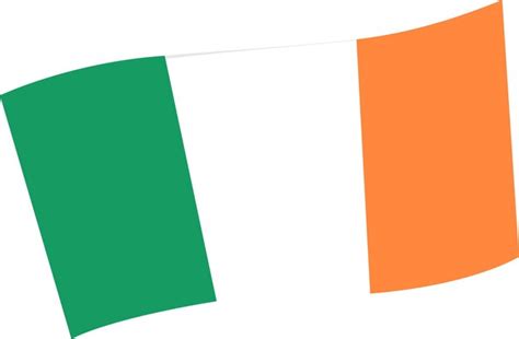 Premium Vector The National Flag Of Ireland Vector Illustration