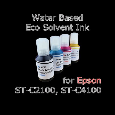 Water Based Eco Solvent Ink 140ml Bottles For Epson ST C2100 ST C4100