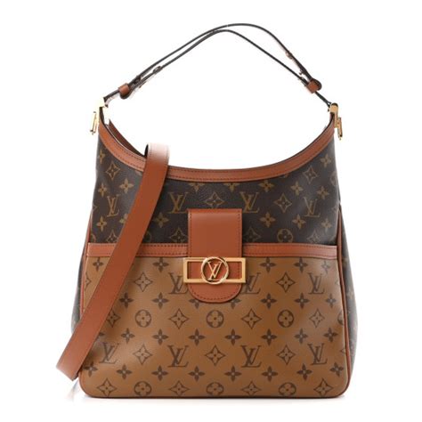 LOUIS VUITTON Reverse Monogram Dauphine Hobo MM 1179927 FASHIONPHILE