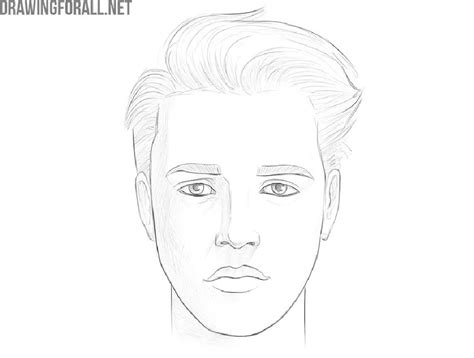 25 Easy Male Face Drawing Ideas - How to Draw