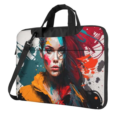 Watercolor Abstract Woman Laptop Bag 13 Inch Laptop Or Tablet Business Casual Laptop Bag