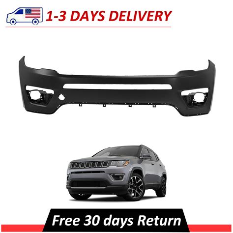 Front Upper Bumper Cover Fascia 68499103aa Fits 2017 2021 Jeep Compass Primed Ebay