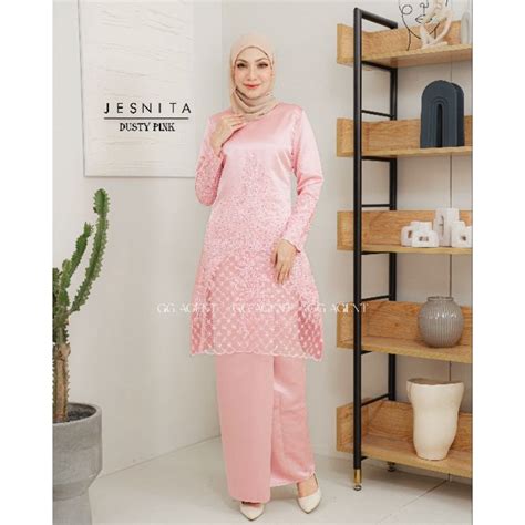 Jesnita Lace Kurung Ready Stock Baju Raya Tunang Nikah Pengantin Bride