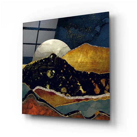 Buy Mountain Landscape Glass Wall Art | Artchi