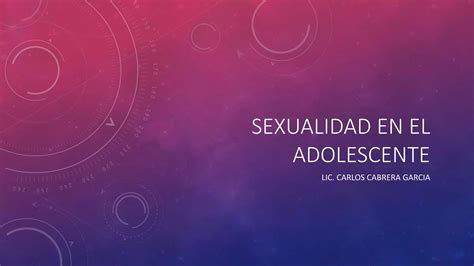 Sexualidad En El Adolescente Ppt